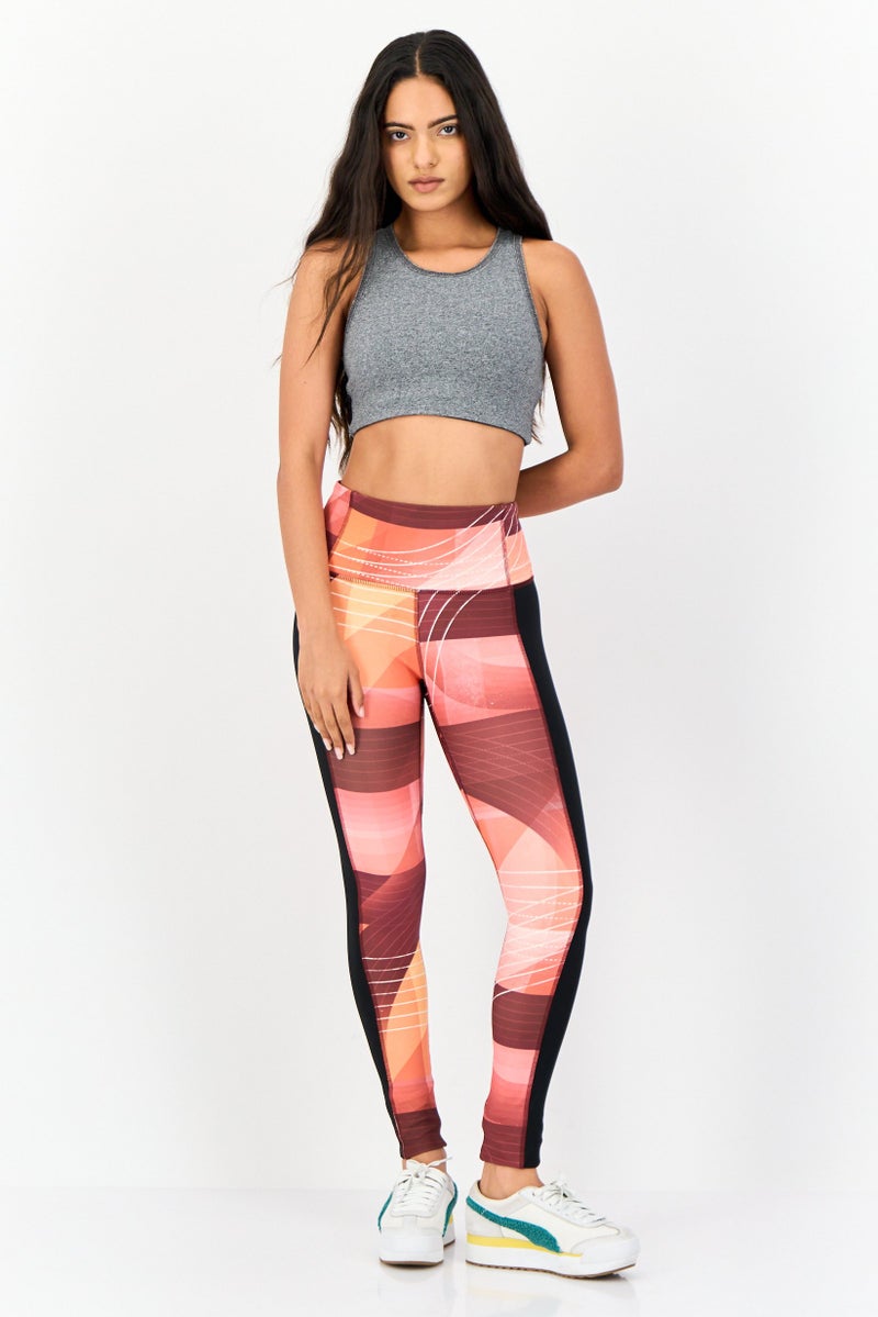 Reebok Women Sportswear Fit Training Leggings, Multicolor - Image 2