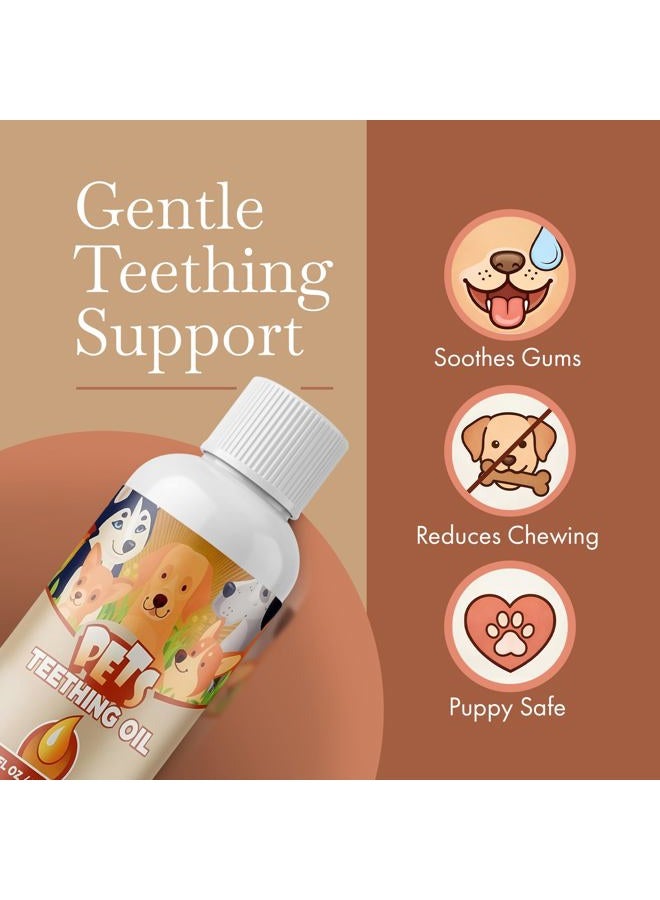 Punkin Butt زيت التسنين للجراء لوقف المضغ وتخفيف الانزعاج | طبيعي 100% ، عضوي ، آمن للكلاب ، خالي من المواد الكيميائية (2 أونصة)  - Image 3