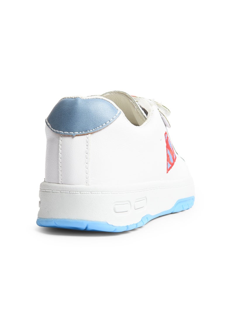 Desert - Trendy Unisex Kids Leather Velcro Sneakers –  Emborioed Design - Image 1