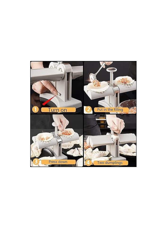 MIRFA - Double Head Dumpling Maker Mould (White) - Image 1