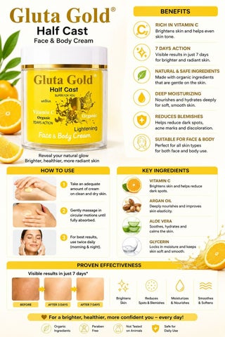 gluta glow glutathione 5000gs review Gold Gluta Gold Half Cast Lightening Face & Body Cream 500 g | Best Price UAE مشروب الكولاجين للرجال Buy Reduced Glutathione Tablets Quantity:4 Bundles