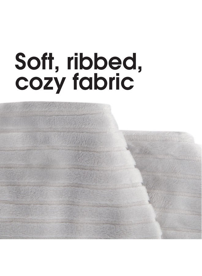 Boppy Changing Pad Cover, Gray Ribbed Minky - Image 2