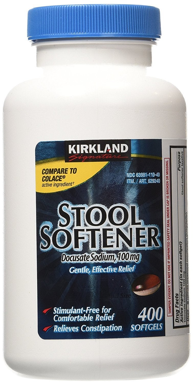 Kirkland Signature Stool Softener 100mg, 400 Softgels (2 Pack) - Image 4