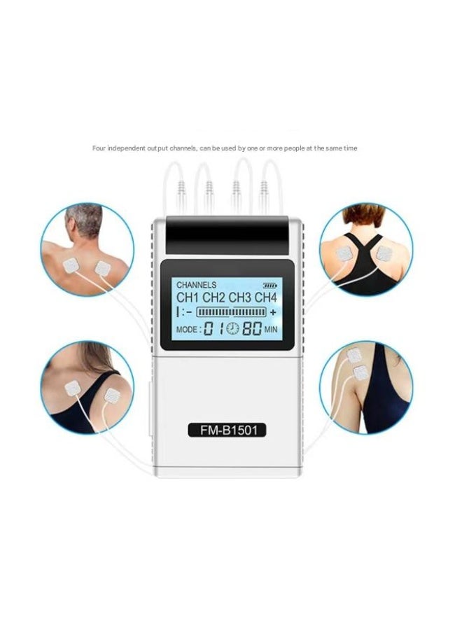 XiuWoo TENS Low Frequency Pulser Physiotherapy Device - Muscle Stimulator + Back Pain Relief and Management (Includes Electrode Pads) - Image 4