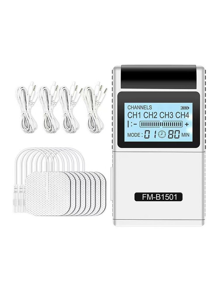 XiuWoo TENS Low Frequency Pulser Physiotherapy Device - Muscle Stimulator + Back Pain Relief and Management (Includes Electrode Pads) - Image 1