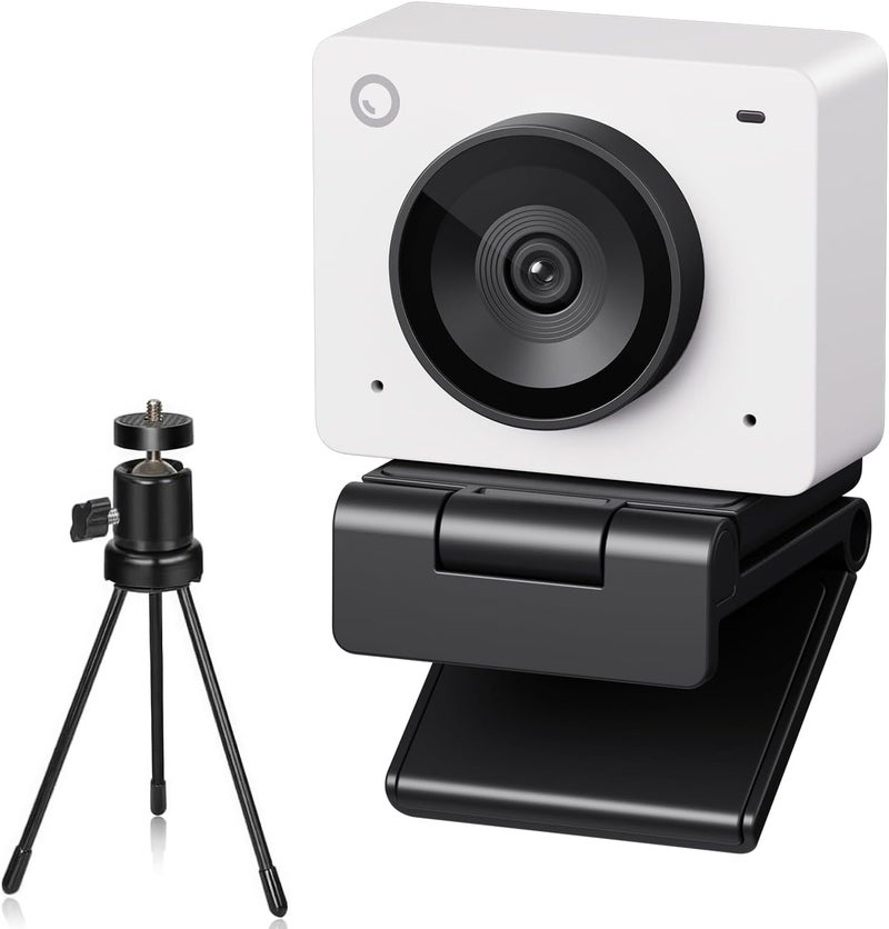 أوبسبوت كاميرا ويب OBSBOT Meet SE بدقة 1080P وبمعدل 100 إطار في الثانية للكمبيوتر الشخصي، كاميرا USB مع تتبع بالذكاء الاصطناعي، ميكروفون، حامل ثلاثي، HDR متداخل، وضع التجميل، ��اميرا بث مباشر تعمل بالتوصيل والتشغيل لأجهزة الكمبيوتر المحمولة/المكتبية، للمؤتمرات، أبيض - Image 1