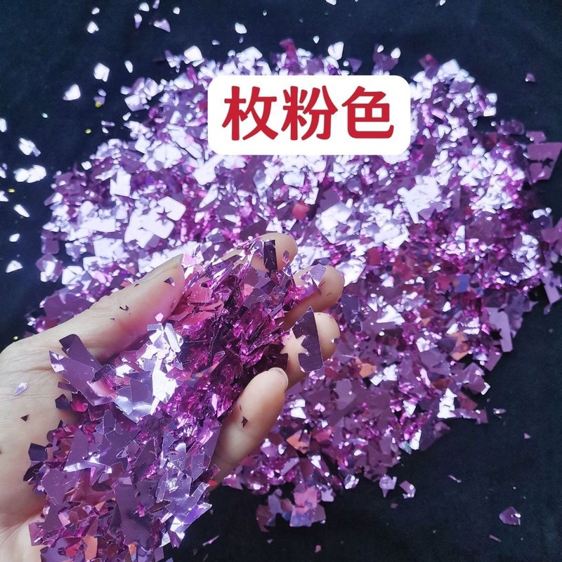 Golden Silver Light Fragment Fireworks Flower Flower Pograph Color Flash Sequin Shredded Paper Wedding Salute Golden Egg Colored Paper - Image 5