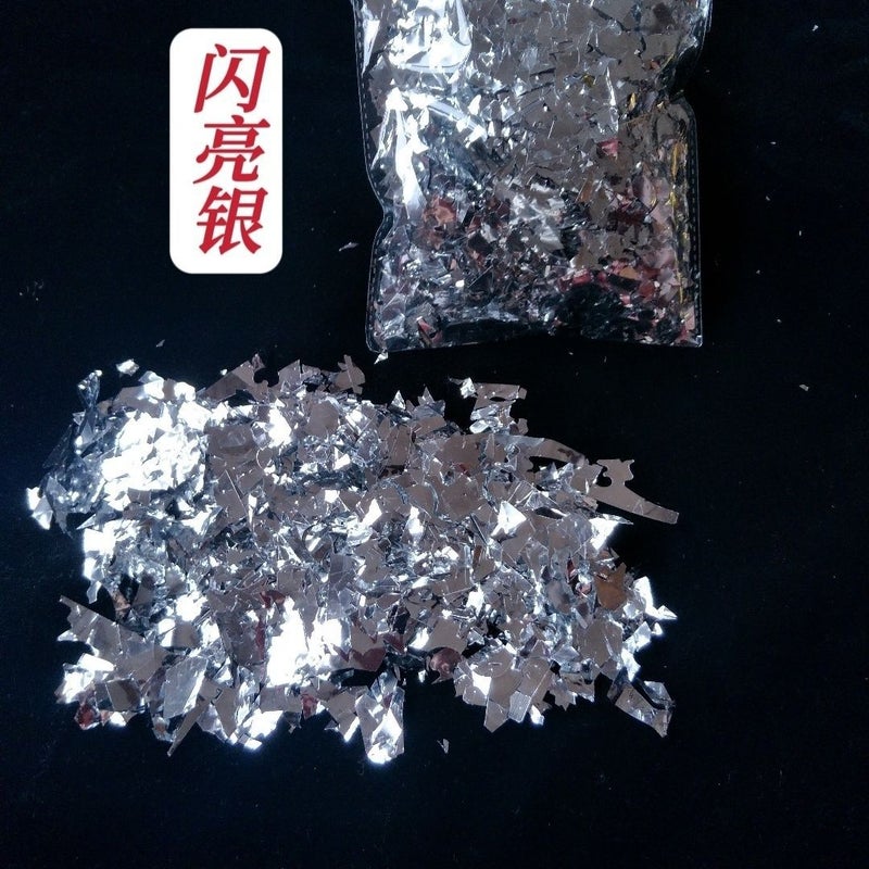 Golden Silver Light Fragment Fireworks Flower Flower Pograph Color Flash Sequin Shredded Paper Wedding Salute Golden Egg Colored Paper - Image 4