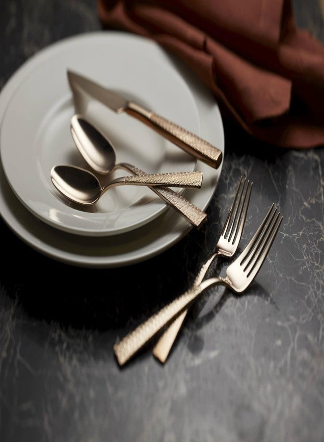 Hampton Forge 895119 Rose In Full Rose Gold 40 Piece Flatware Set - Image 3