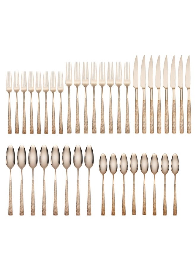 Hampton Forge 895119 Rose In Full Rose Gold 40 Piece Flatware Set - Image 2
