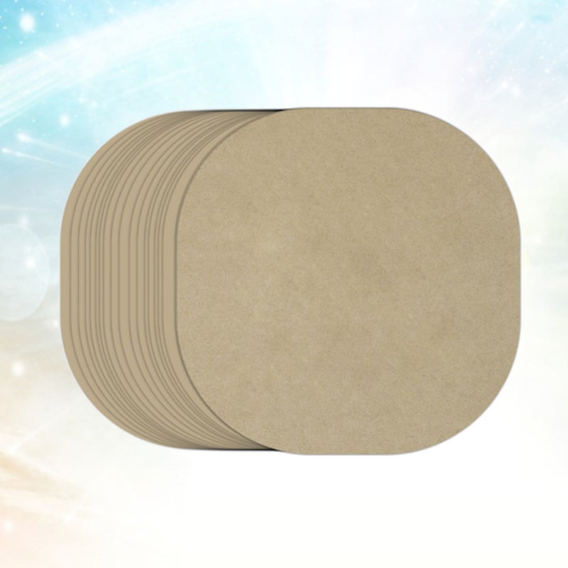 100 Sheets Unbleached Paper Cookie Baking Sheet Oven Baking Paper Steamer Pans Safe Non-Stick Precut Baking Parchment Disposable Silicone Paper(Burlywood) - Image 3