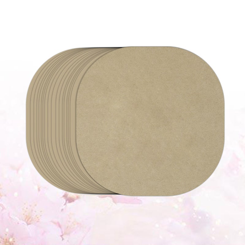 100 Sheets Unbleached Paper Cookie Baking Sheet Oven Baking Paper Steamer Pans Safe Non-Stick Precut Baking Parchment Disposable Silicone Paper(Burlywood) - Image 1
