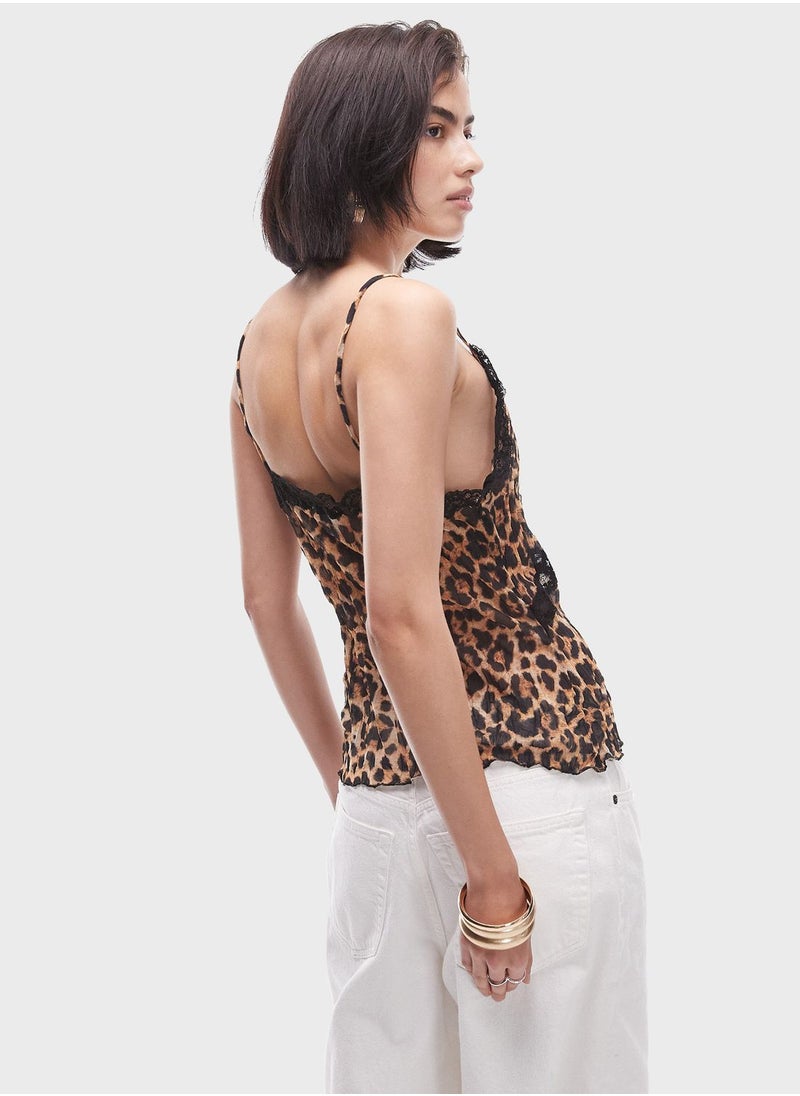 TOPSHOP - Leopard Print Cami Top - Image 1