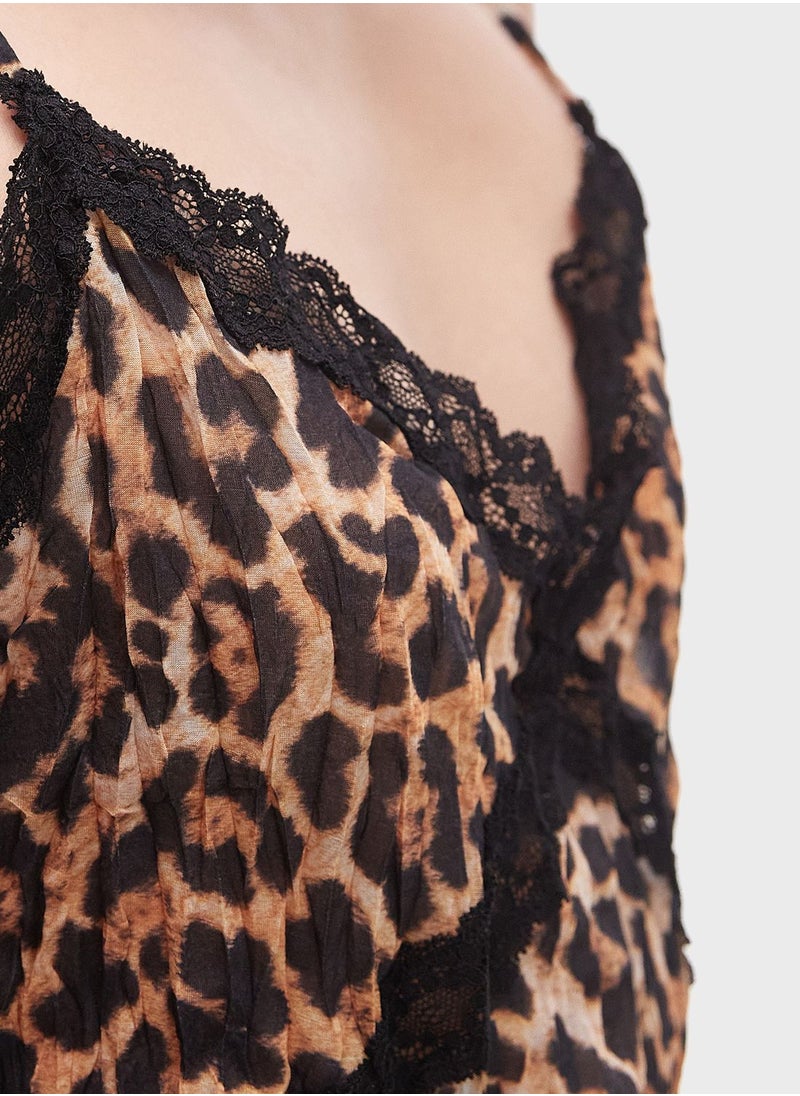 TOPSHOP - Leopard Print Cami Top - Image 1