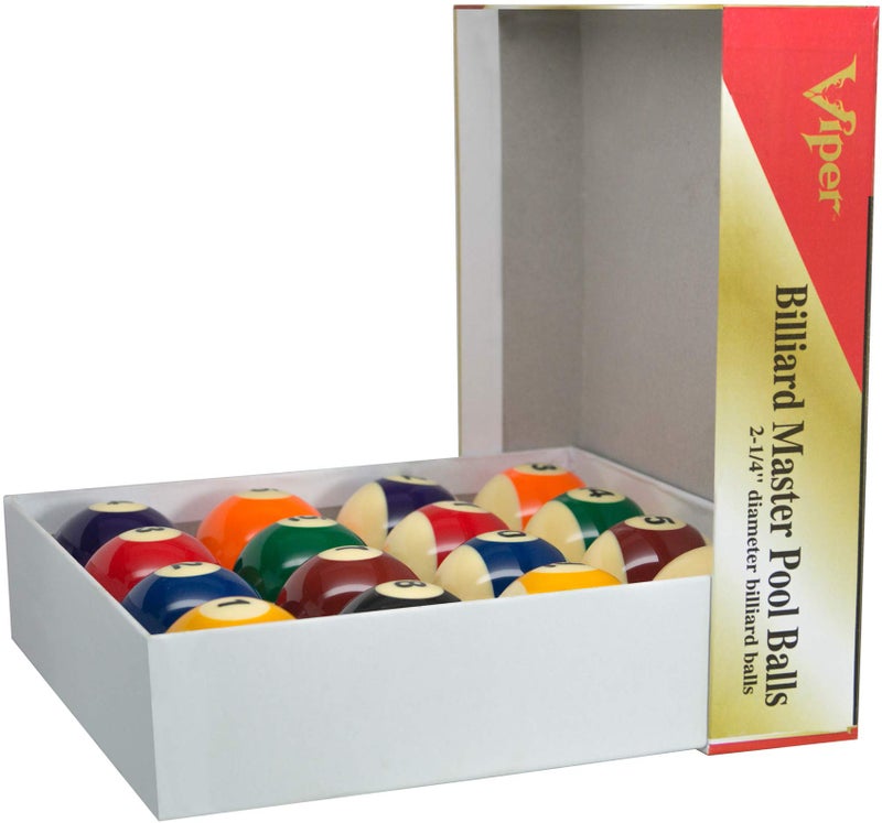 Viper Billiard Master 2-1/4" Regulation Size Billiard/Pool Balls, Complete 16 Ball Set - Image 3