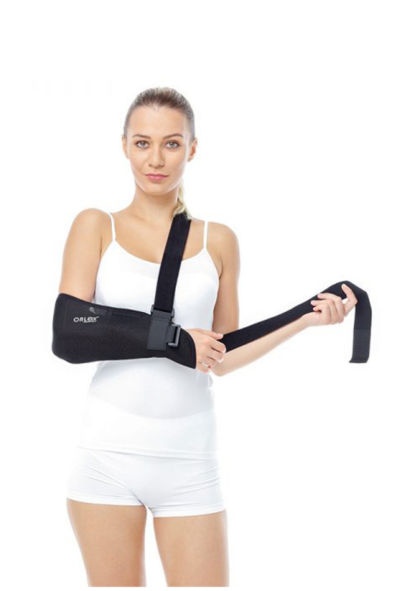 Orlex Mesh Arm Sling with Belt – Waisted Design, Bacteriostatic, Medical-Grade Support, Adjustable & Comfortable, Made in Turkey
