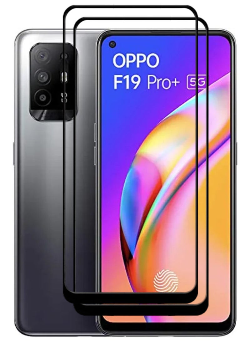 ACLIX 2 Pieces Antistatic ESD Dustproof Premium Quality High Definition Tempered Glass Screen Protector Designed For Oppo F19 Pro+ 5G - Image 1
