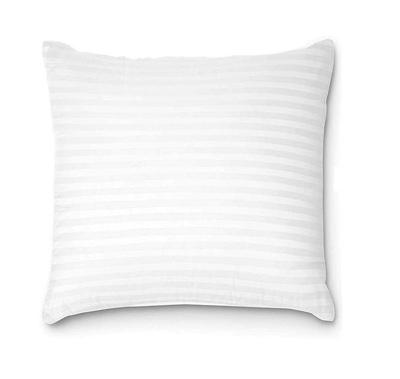 Habitat Square Pillow 24x24 Inches Set of 1 Bailey Microfiber Hotel Quality Premium Fibre Soft Cushion Filler White - Image 1
