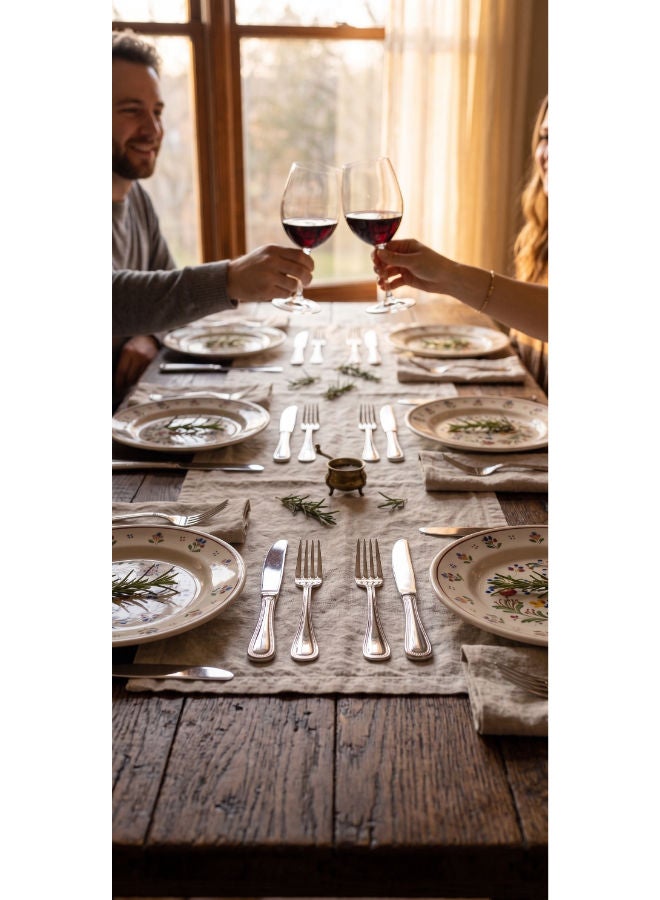 Alex Metal Work 6 Piece Dinner Knife Set - Silver-5000 - Image 2