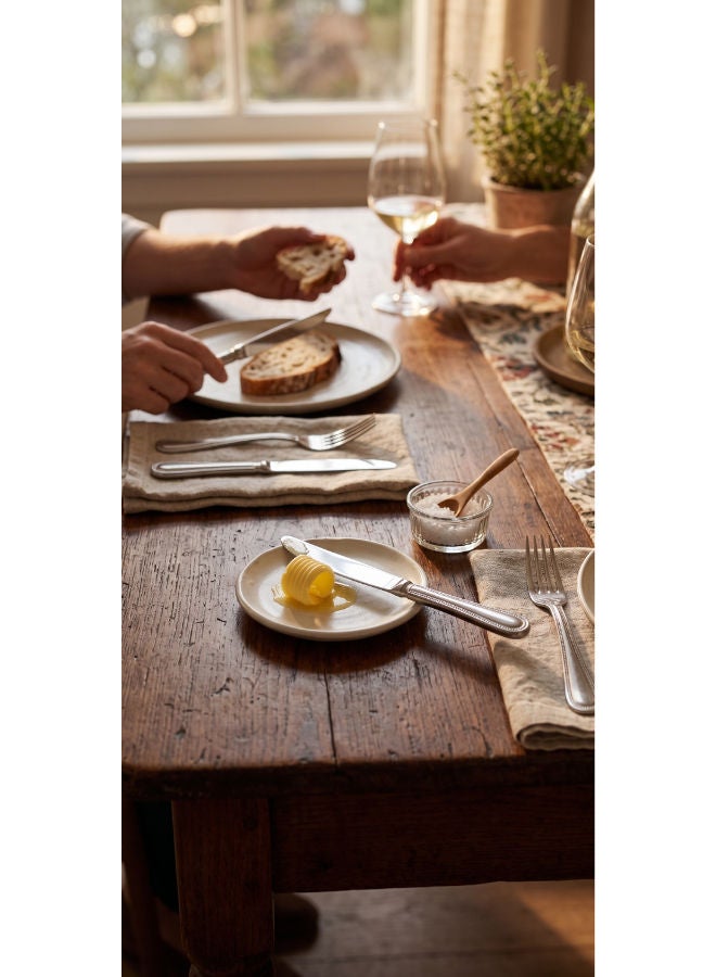 Alex Metal Work 6 Piece Dinner Knife Set - Silver-5000 - Image 1