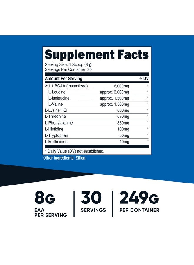 Nutricost EAA Powder 30 Servings (Unflavored) - Essential Amino Acids - Non-GMO, Gluten Free, Vegetarian Friendly - Image 2