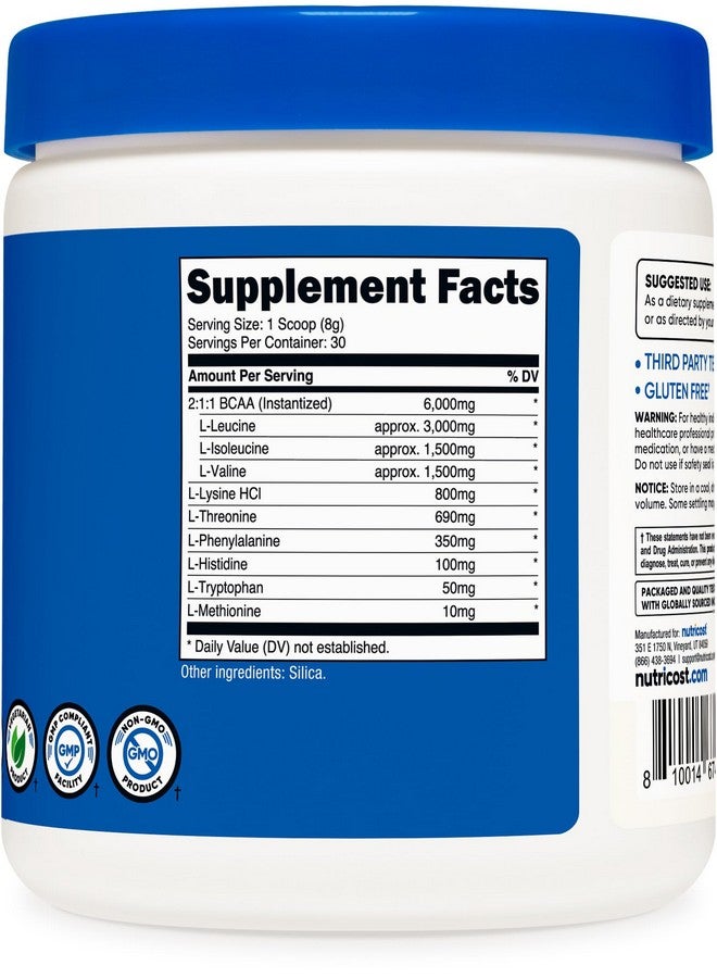 Nutricost EAA Powder 30 Servings (Unflavored) - Essential Amino Acids - Non-GMO, Gluten Free, Vegetarian Friendly - Image 5