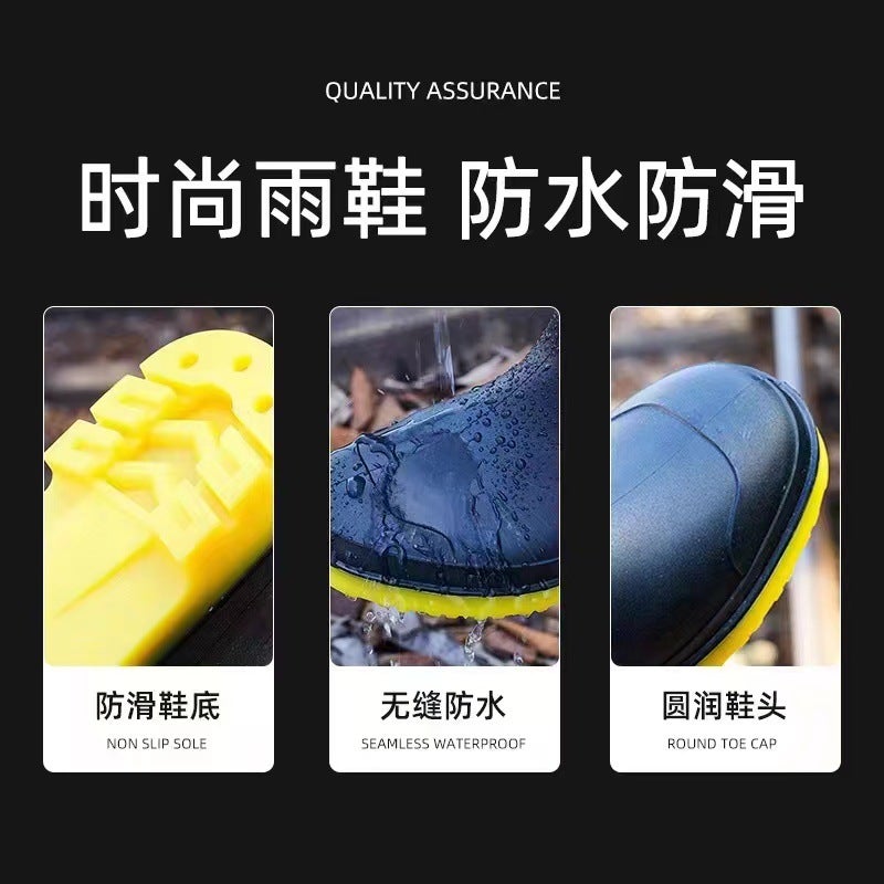Electrician Insulated 10Kv20Kv25Kv30Kv35Kv High Voltage Insulated Rain Boots Anti-Electricity Rubber Anti-Slip Grid Rain Boots - Image 4