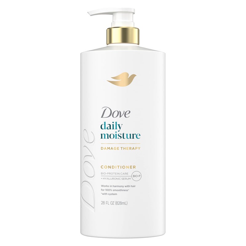 Dove Conditioner Daily Moisture for Dry Hair with Bio-Protein Care Technology and Hyaluronic Serum 28 Fl Oz - Image 1
