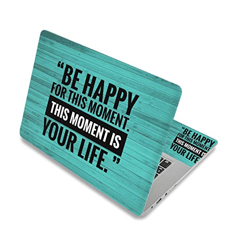 HEABPY Laptop Skin Sticker Decal,12" 13" 13.3" 14" 15" 15.4" 15.6 inch Laptop Skin Sticker Cover Art Decal Protector Notebook PC (Be Happy) - Image 1