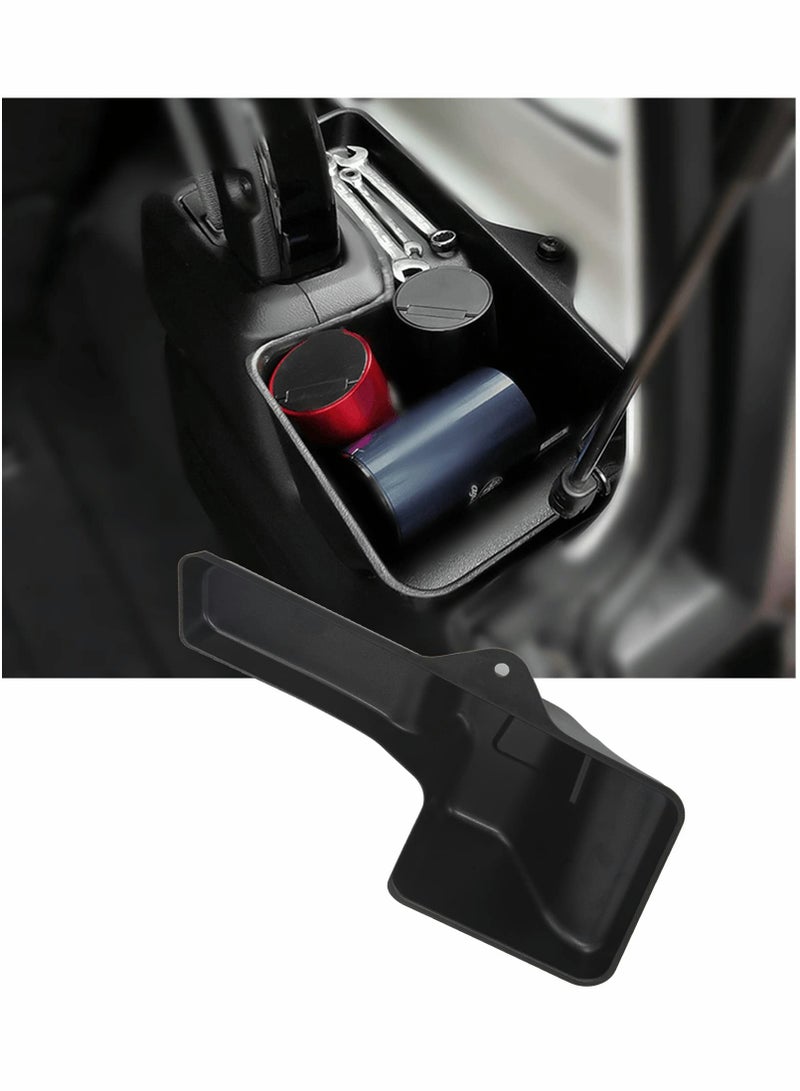 Excefore RBR Wheel Well Storage Bin Rear Trunk Organizer Tray Gear Shift Console Side Storage Box for 2018-2021 Jeep Wrangler JL JLU, Interior Accessories, Right Side, Black - Image 1