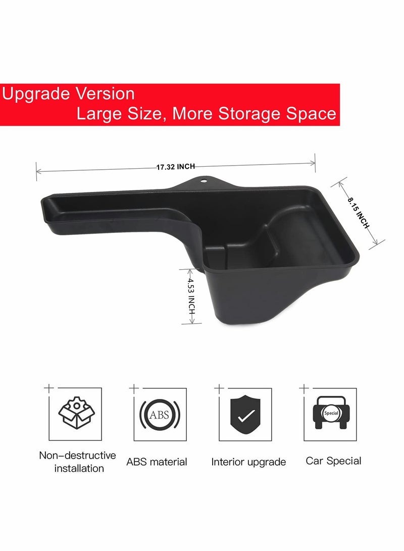 Excefore RBR Wheel Well Storage Bin Rear Trunk Organizer Tray Gear Shift Console Side Storage Box for 2018-2021 Jeep Wrangler JL JLU, Interior Accessories, Right Side, Black - Image 3