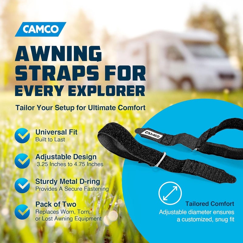 Camco 42503 13" Awning Straps - Image 2