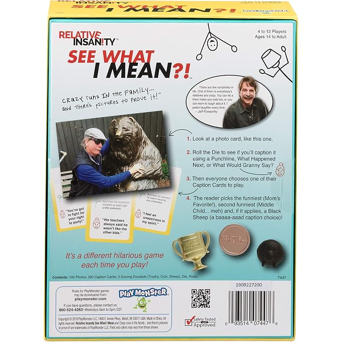 PlayMonster Relative Insanity See What I Mean - Hilarious Party Game - from Comedian Jeff Foxworthy - Ages 14+ - 4+ Players - Image 3