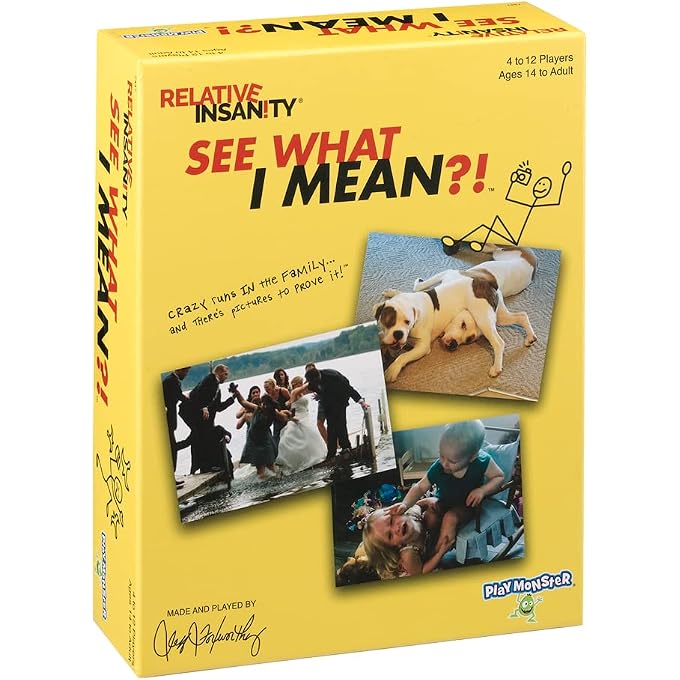 PlayMonster Relative Insanity See What I Mean - Hilarious Party Game - from Comedian Jeff Foxworthy - Ages 14+ - 4+ Players - Image 1