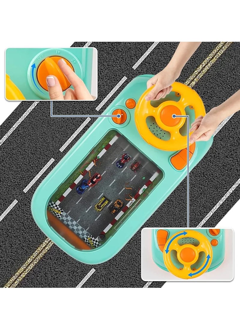 Eotia Steering Wheel Toys Interactive Race Car Toy Toddler Simulated Driving Racing Car Game with Sound and Music Birthday Gift For Kids Aged 3+  - Image 4