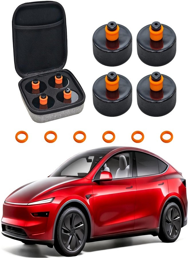 REEVAA Lifting Jack Pads for Tesla Model YL/Y/3/S/X Accessories, 4 Pucks - Image 1