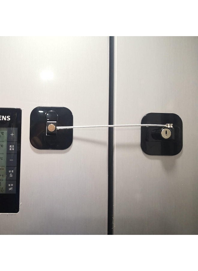 YEYA Upgraded Refrigerator Lock for Adults, Large Base 1-Pack, Fridge Locks for Kids with Key - Image 1