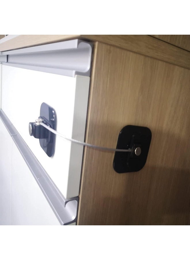 YEYA Upgraded Refrigerator Lock for Adults, Large Base 1-Pack, Fridge Locks for Kids with Key - Image 5