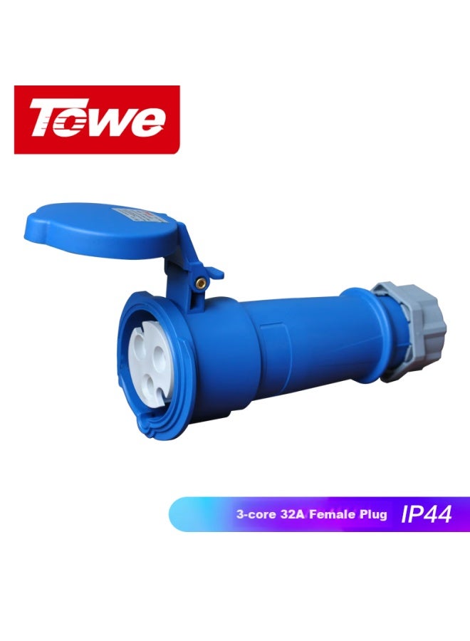 Towe Ips-s332 32a Industrial Connector, Industrial Plug And Socket, Specialized 3-pin Female Connector For Distribution Box - Image 2