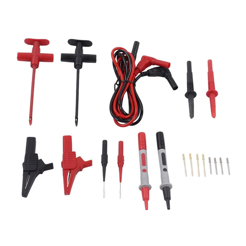 Multimeter Test Leads Kit with Brass Tips and PVC Cable for Electrical Repair - Image 3