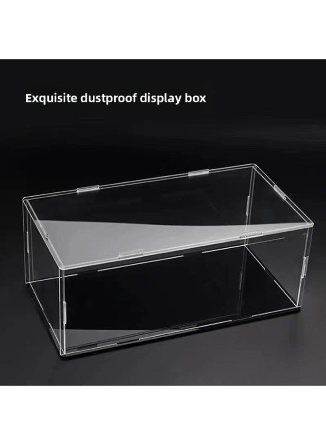 Cyberpunk Black Samurai Rambo Shijie 911 Container Remote Control Racing Gradient Building Blocks Sports Car Boys Play-Color:acrylic Display Box