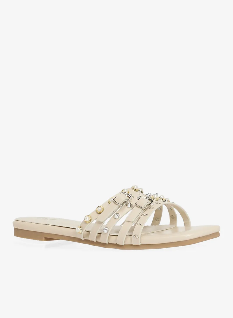 Ginger Studded Flat Sandal