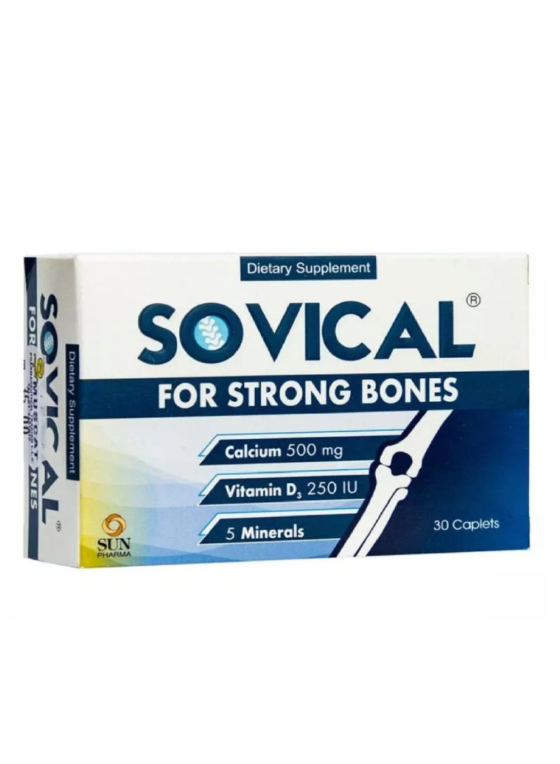 SOVICAL CALCIUM + VIT D TABLETS 30'S