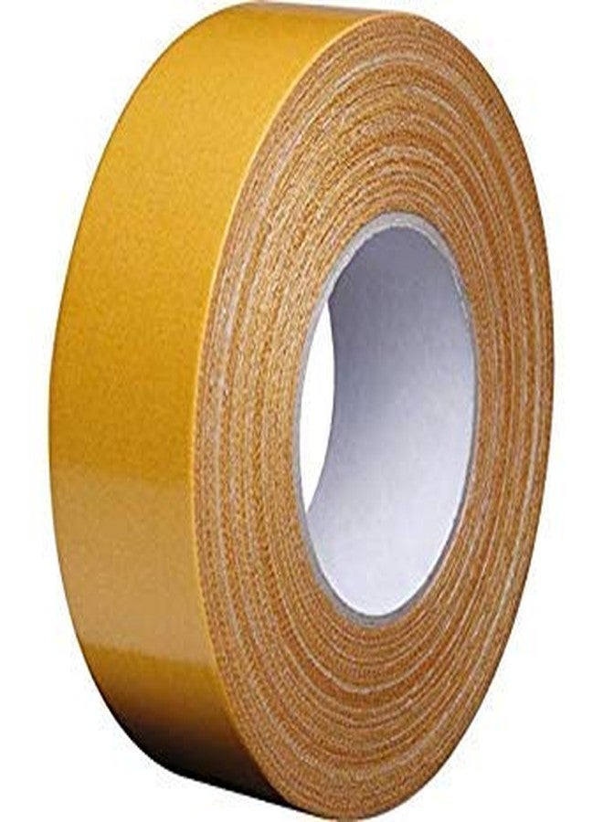 Bapna Double Sided Adhesive Cloth Tape with Yellow Glassine Paper 50 mm Width [2"inchi] x 20 Meter Length - Image 1