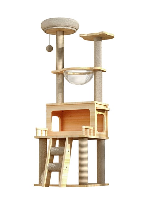 Cat Climbing Frame Multi-level Cat Tower Cat Nest Cat Scratching Board Space Capsule Cat Tree Cat Supplies Pet Cat Toys Pet Supplies