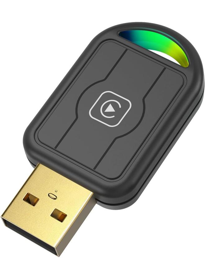 Mini Wireless CarPlay Adapter for iPhone & Apple – Auto Connect Every Time, Converts Wired to Wireless, Plug & Play, Compact USB Dongle for Cars with Apple CarPlay (iOS 10+, 2015+), 1Pcs - Image 1