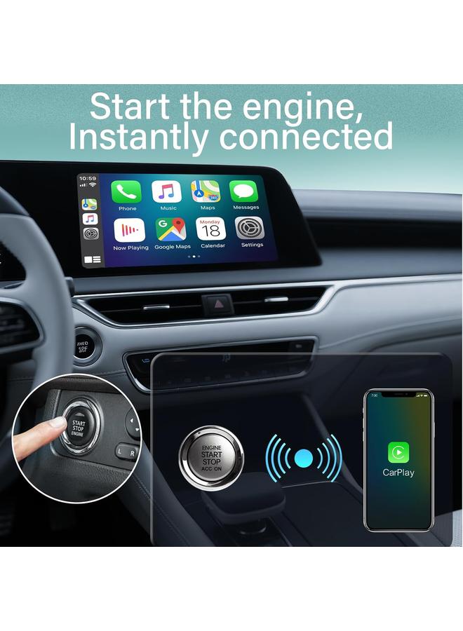 Mini Wireless CarPlay Adapter for iPhone & Apple – Auto Connect Every Time, Converts Wired to Wireless, Plug & Play, Compact USB Dongle for Cars with Apple CarPlay (iOS 10+, 2015+), 1Pcs - Image 5