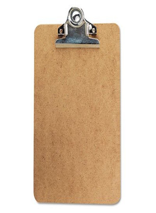 Saunders Hardboard Clipboard, 0.75" Clip Capacity, Holds 5 x 8 Sheets, Brown, Sold as 12 Pack - Image 2