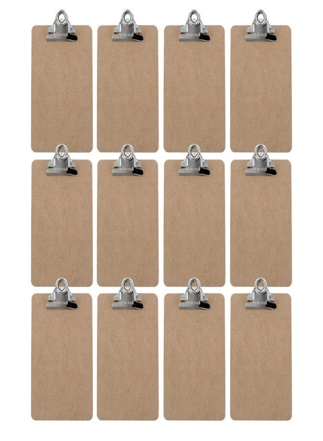 Saunders Hardboard Clipboard, 0.75" Clip Capacity, Holds 5 x 8 Sheets, Brown, Sold as 12 Pack - Image 1