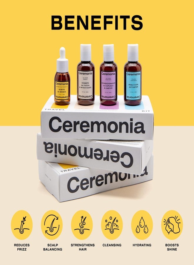 Ceremonia The Waves & Curls Travel Kit Mini Set Ultimate Hair Wellness Bundle for Textured Hair - Image 3